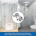 thumbnail image 4 of 8 Pcs Rouleaux de Porte de Douche de Rechange pour Portes en Verre Courbées, Roues de Porte Coulissante, 4 of 5