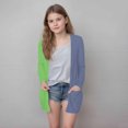 thumbnail image 2 of MKOSPLRT Fall Cardigans Kids Girls Open Front Long Cardigans Color Block Lightweight Jacket Long Sleeve Cotton Cardigan with Pocket, 2 of 7