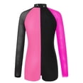 thumbnail image 3 of TSSOE Shiny Rhinestones Gymnastics Leotards for Girls Long Sleeve Dance Jumpsuit Athletic Ballet Unitards Rose 10, 3 of 4