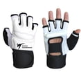 thumbnail image 2 of Agiferg Sac de Frappe à Main de Taekwondo Boxeur Garde Sanda Combat Gants Demi-Doigt, 2 of 3