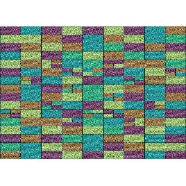 Ahgly Company Tapis d'Intérieur Rectangulaire Transitionnel Vert Émeraude Lavable à la Machine, 5 Pieds x 8 Pieds