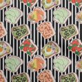 thumbnail image 1 of oneOone Georgette Viscose Black Fabric Food Sewing Craft Projects Fabric Prints By Yard 42 Inch Wide, 1 of 3