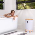 thumbnail image 2 of SereneLife Towel Warmer Bucket, 20L, Corded Electric, Bamboo, 2 of 9