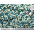 thumbnail image 2 of Soimoi Velvet Fabric Two Tone Camouflage Print Fabric by The Yard 58 Inch Wide, 2 of 3