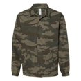 thumbnail image 1 of Independent Trading B20876624 Water-Resistant Windbreaker Coachs Jacket, Forest Camo - Medium, 1 of 1