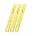thumbnail image 2 of ZTTD 12 Inch, 3 Pack, Flexible Ruler with Centimeters and Inches, Clear Plastic Standard Ruler for Home, or Office (Type2-Yellow), 2 of 9