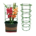 thumbnail image 2 of Feltree 10-Pack Adjustable Plant Support Cages with Anti-Slip Rings, Sturdy Tomato Stake System for Climbing Flowers/Vines (15x10cm), 2 of 8