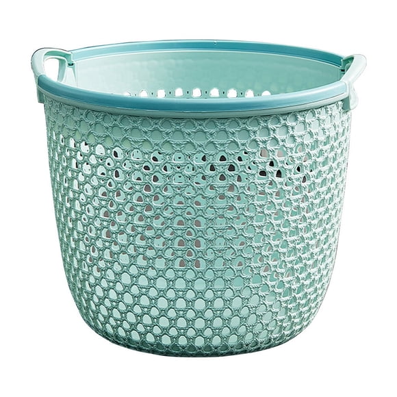 Grands Paniers de Rangement, Petit Panier de Rangement Portable Panier à Linge Sale Panier de Rangement pour Linge Sale Grand Porte-Vêtements Panier à Linge Panier à Linge Sale Ajouré pour Salle de Bain