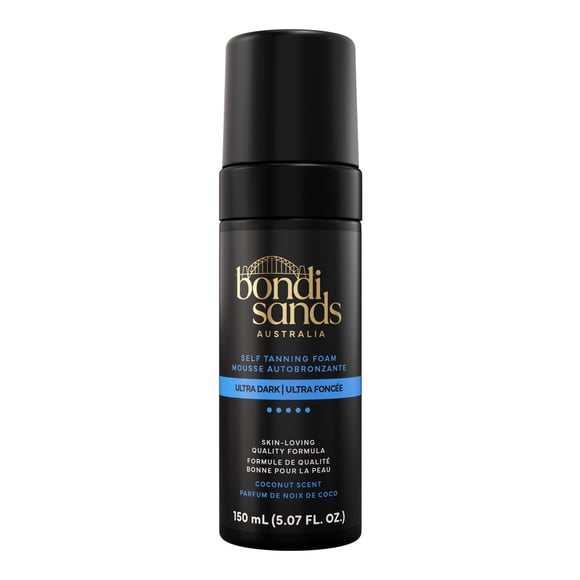 Bondi Sands Self Tanning Foam Ultra Dark, Enriched with Aloe Vera and Coconut, Streak-Free Tan for the Darkest Tan, 150 mL