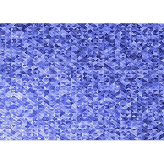 Ahgly Tapis Rectangulaire Lavable en Machine Intérieur Transitionnel Bleu Ciel, 2 Pieds x 5 Pieds