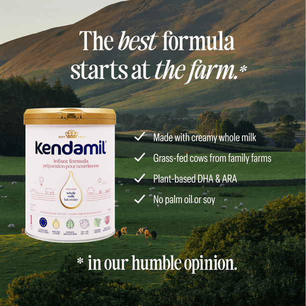 Kendamil Whole Milk Powder Baby Formula, 800g, European with HMOs