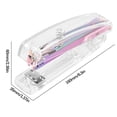 thumbnail image 2 of Stapler Transparent Stapler for Office and School 100 Sheet Capacity with Removable Staple Refill(1Pcs) Rkxzt, 2 of 9