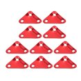 thumbnail image 2 of 10pcs Triangle Tente Corde Fixation en Alliage d'Aluminium Ultraléger Paracord Tenseurs Corde de Réglage pour le Camping Rouge, 2 of 14
