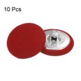 thumbnail image 3 of Unique Bargains 10pcs 36L Fabric Cloth Covered Button 23mm Round Metal Shank Sewing Buttons for Suits Dress Blouses, Red, 3 of 5