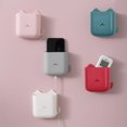 thumbnail image 3 of Ruiboury Remote Control Holder Wall Mounted Self Adhesive Storage Box Multifunctional Mobile Phone Organizer Office Hotel pink red 1Set, 3 of 6