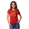thumbnail image 1 of Inkdotpot T-Shirt Personnalisé pour Femme Haut Just Married Annonce de Mariage Shirt-GT, 1 of 8