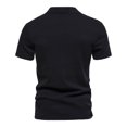 thumbnail image 4 of Birdeem Mode Hommes Décontracté Slim Col Rabattu Couleur Unie Manches Courtes T-Shirt Hauts Blouse, 4 of 8