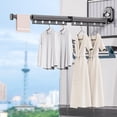thumbnail image 4 of Drying Racks Drying Mounted On The Wall With A Suction Cup Tri Co Lapsible Drying Grid Retractable Clothing Drying Shelf With 15 Hooks Aluminum Wall Air Towel Rack for Kitchen Space Saving Drying Rack, 4 of 4
