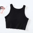 thumbnail image 2 of Timegard Camisoles pour Femmes Côtelées d'Été à Col Rond Sans Manches Confortables Courtes avec Soutien-Gorge Intégré, 2 of 6