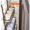 thumbnail image 3 of Royalbelle 4-Layer Over The Door Pantry Organizer,Spice Rack Shelves,Mul-Layer Metal Hanging Storage Basket,Easy to Install,Perfect for Kitchen,Bathroom,Black, 3 of 9