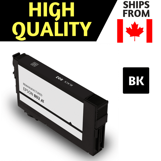 Epson T802XL T802XL120-S Compatible Black Ink Cartridge High Yield - Free Shipping Over $50