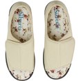 thumbnail image 2 of Silvert's Pantoufles à Bout Ouvert à Fermeture Facile pour Femmes à l'Intérieur et à l'Extérieur, 9, Beige, 2 of 2
