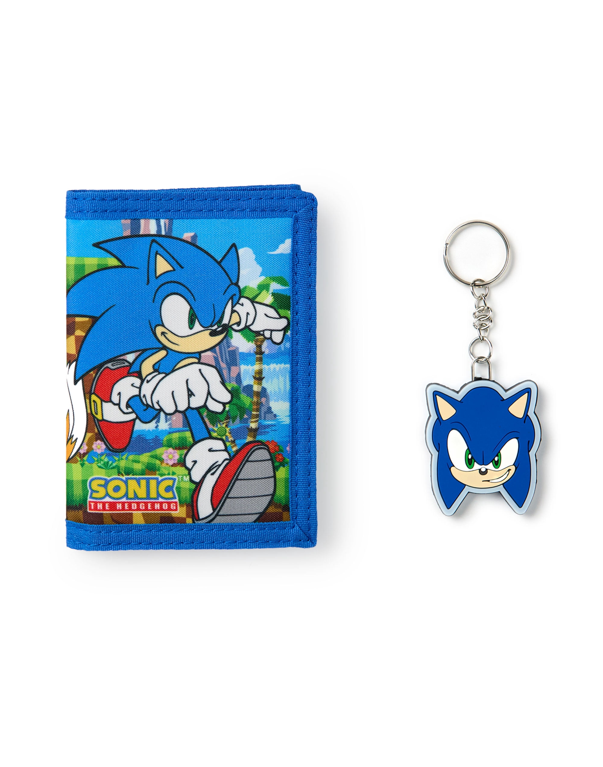 Sonic the Hedgehog Boys Blue Velcro Wallet