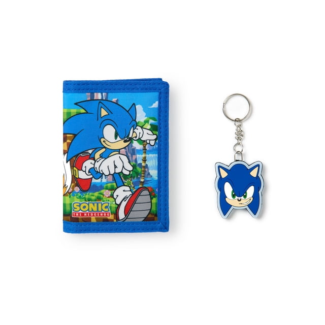 Sonic the Hedgehog Boys Blue Velcro Wallet