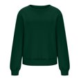 thumbnail image 4 of Penkiiy Chandail pour Femmes Mode Chandail Décontracté à Manches Longues à Col Rond Imprimé pour Femmes Hauts Blouse Vert Vêtements Y2K, 4 of 6