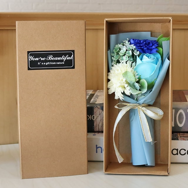 Deals of The Day Clearance! Mother's Day Gift 3 Roses Soap Flower Carnation Gift Box