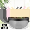 thumbnail image 4 of Silicone Slow Cooker Liner for 6QT 8QT Pots Non-Stick,Heat Resistant Insert with Handles Dishwasher Safe,Easy Clean Kitchen Accessory for Oval Crockpots (Grey,Black,Light Red,Yellow), 4 of 5