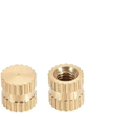 thumbnail image 4 of Wekity M4x5mm Female Thread Knurled Nuts,100PCS Hx5mm OD Brass Threaded Insert Embedment Nuts Hydraulic Welded Joint Injection Molding Assortment Kit for 3D Printing Injection Molding-0621, 4 of 5