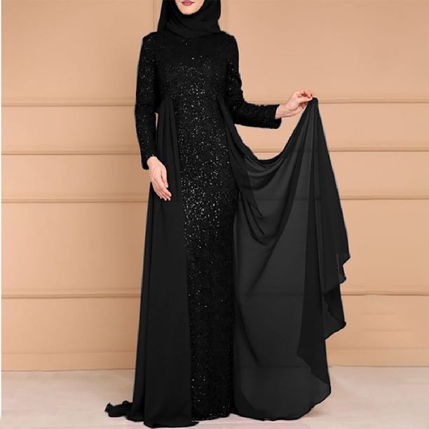 chiffon winter dresses Hooded Maxi Dress Womens Maxi Dress Floor-Length Chiffon Trumpet Silhouette Hooded Collar Polka Dot SL9550HO KissProm Ivory A-line Puff Size:XS / 0-2 in bra cups and