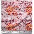 thumbnail image 1 of Soimoi polyester Crepe Fabric Leaves & Texture Print Fabric by the Yard 42 Inch Wide, 1 of 2