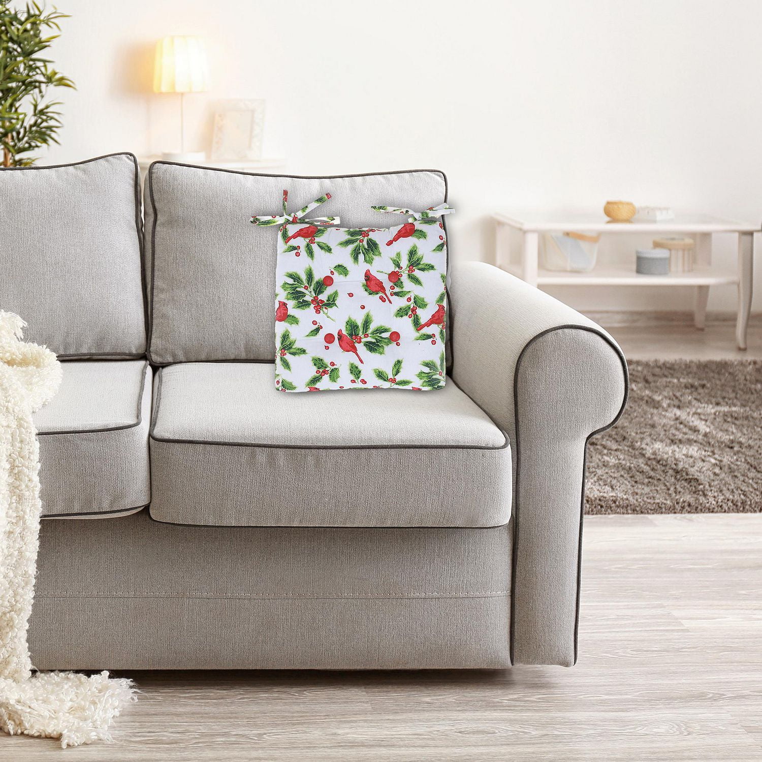 Coussin De Chaise 18" X 18" Cardinal - Ensemble De 2