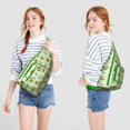 thumbnail image 4 of Green Avocado Sling Backpack - Healthy Fruit Art Print, Fashionable Multi-Functional Travel Bag, 4 of 4