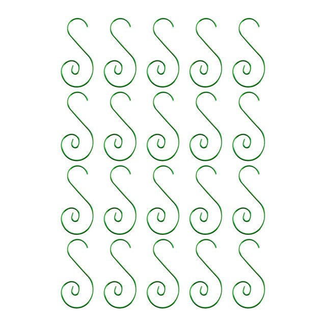 Esquirla 20 Pcs Crochets pour Ornements de Noël Accessoires Multifonctions Crochet en S Vert