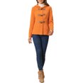thumbnail image 2 of INSPIRE CHIC Manteau Duffle à Bascule pour Femme Fermeture Éclair devant Uni Court à Capuche Anorak TP Orange, 2 of 6