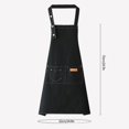 thumbnail image 3 of Canvas Apron Polyester Cotton Apron Cover Up Western Restaurant Hot Pot Shop Milk Tea Shop Work Clothes, 3 of 9