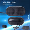 thumbnail image 2 of Haut-parleur Mini Portable Haut-Parleur Filaire pour Ordinateur Portable Haut-Parleur Multimédia USB pour Ordinateur Portable Notebook PC Maison Bureau, 2 of 7