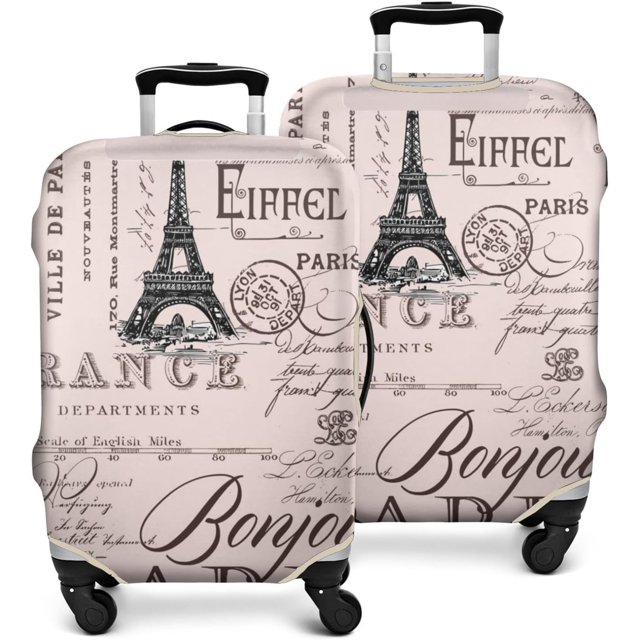 Travel Luggage Cover Suitcase Protector Fits 18-32 Inch Luggage Wheel Covers Patterned Travel Related Items Flower Luggage Protector Elastic Luggage Anti-scratch Suitcase Cover M