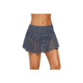 thumbnail image 3 of Jupe de Bain pour Femme en Dentelle Crochet Jupe-Short Bas de Bikini, Bleu Marine, TG, 3 of 7