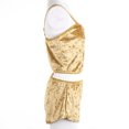 thumbnail image 3 of SUNSIOM Women 2PCS Lingerie Set Slim Sling Crop Top Short Elastic Band Pants, 3 of 5