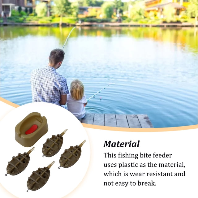 Baohd Inline Method Fishing Bite Feeders Universal Molds Thrower Fish Lures Plumb Set Attachment Outdoor Freshwater Saltwater Small Grams