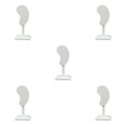 thumbnail image 3 of kurtrusly Earring Display Stand Muti-purpose Ear-Shape Organizer Bedroom Decor Holder beige PU 5Set, 3 of 6