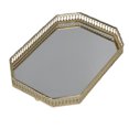 thumbnail image 4 of Plateau Miroir, Style Rétro Taille Compacte Plateau Doré pour Chambre, 4 of 8