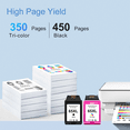thumbnail image 3 of InnkX 65xl 65 Ink Cartridges Compatible for Printer Ink HP 65 Black and Tri-Color Printer Ink HP 65 Ink Cartridges 2 Pack, 3 of 8