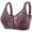 Dark Purple, variant on HUITKMM Wireless Bra Women Casual Adjustable Breathable Top Bra Underwear without Steel Ring Gathering 2489