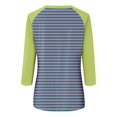 thumbnail image 5 of Mefallenssiah Blouses pour Femmes Décontractées Mode Féminine T-Shirt Imprimé Manches 3/4 Blouse Col Rond Hauts Décontractés, 5 of 5