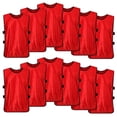 thumbnail image 1 of TOPTIE Ensembles de 12 Gilets d'Entraînement Vierges, Chasubles de Soccer, 1 of 6